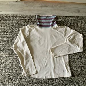 Joules Turtleneck Cream, contrasting neck colors S